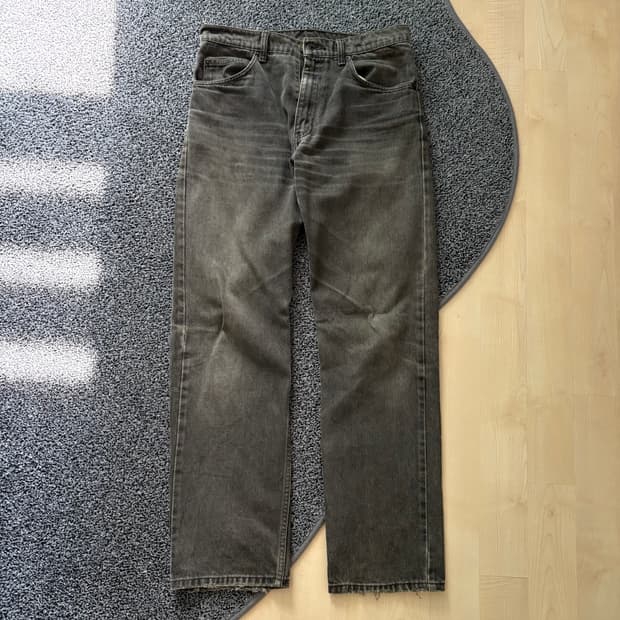 Levis 607 흑청 오렌지탭
