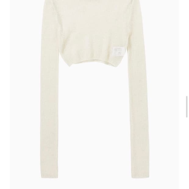 *가격조정X/판매중단예정* 스튜디오테이블 크롭 알파카 니트