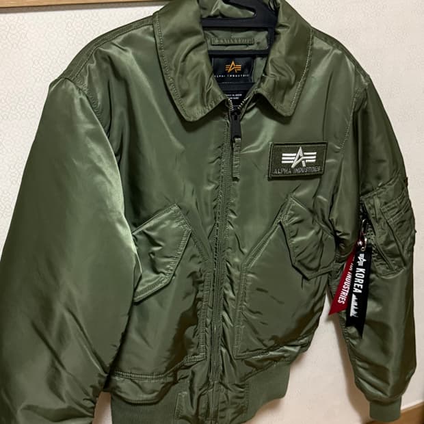 Alpha Industries cwu 45 카키 xs사이즈