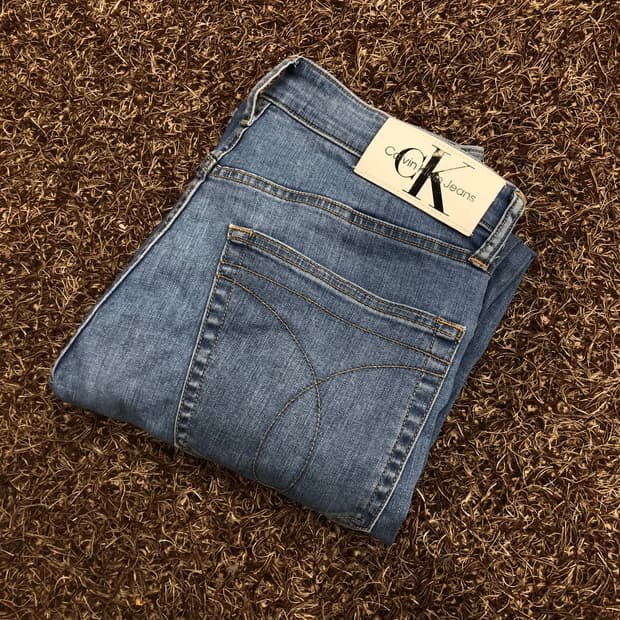 캘빈클라인 워싱 데님 팬츠