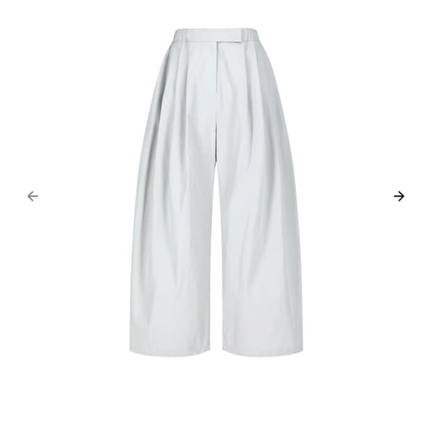 아모멘토 25ss three tuck banding pants grey