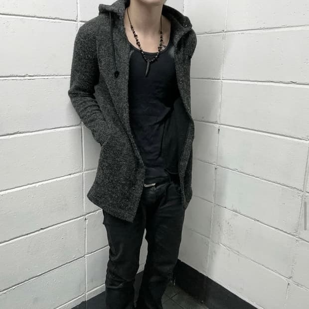 Schlussel Wool hood coat