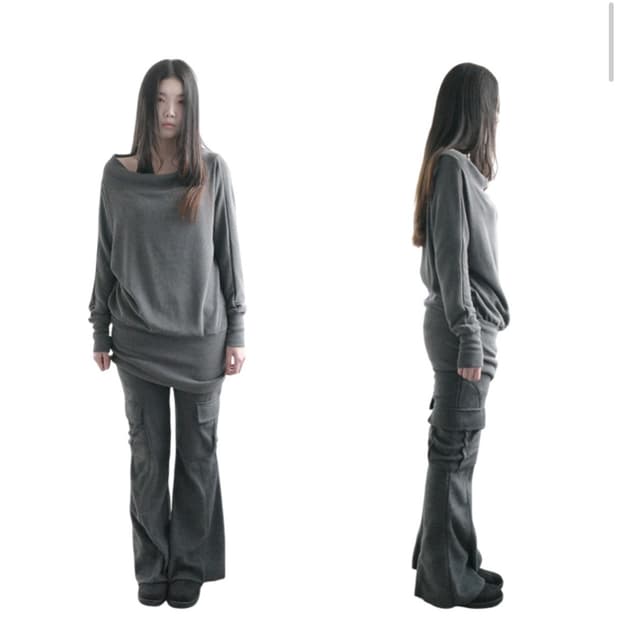 [새상품] 에프터먼데이 숄더 니트탑원피스