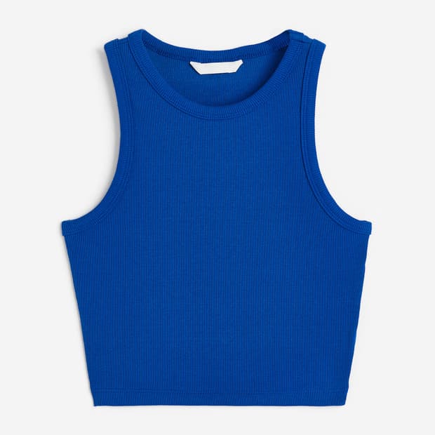 에잇세컨즈 블루 슬리브리스 나시 S