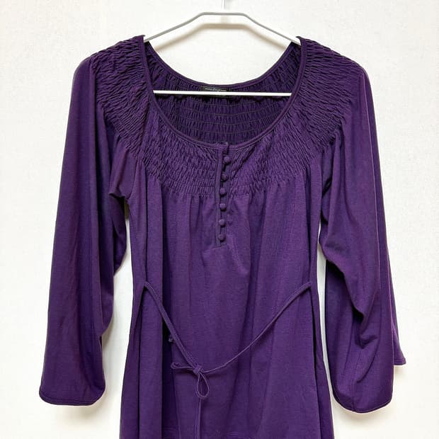 Vintage Purple wrinkle Blouse