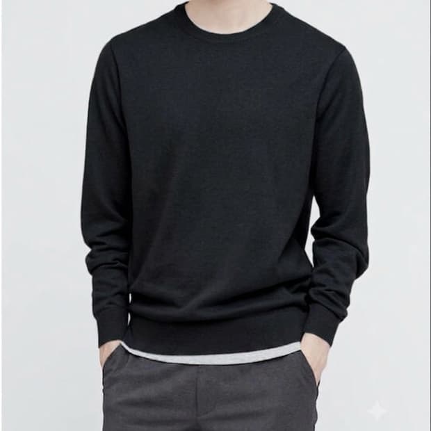 Zara 자라 얇은 니트(블랙) XL