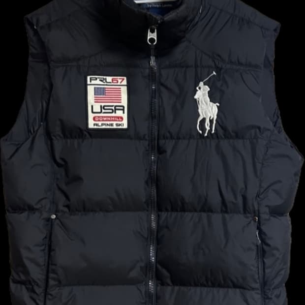 폴로랄프로렌 빅포니 알파인 USA 스키 다운 패딩조끼