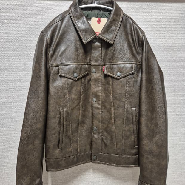 리바이스 남성 FAUX LEATHER 트러커