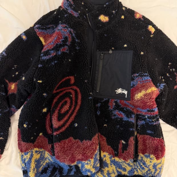 스투시 코스모스 리버시블 자켓 후리스 S