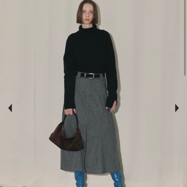 에토스 그레이 스커트 m (새상품)