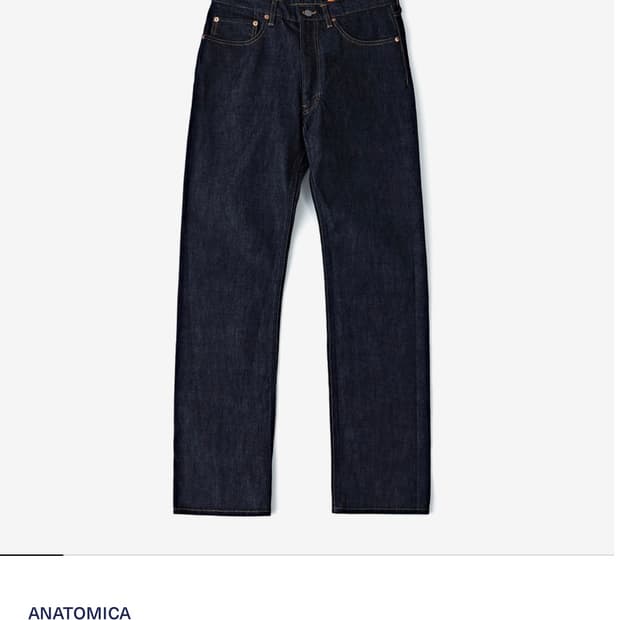 아나토미카 618 오리지널 인디고 데님 원워시 37사이즈