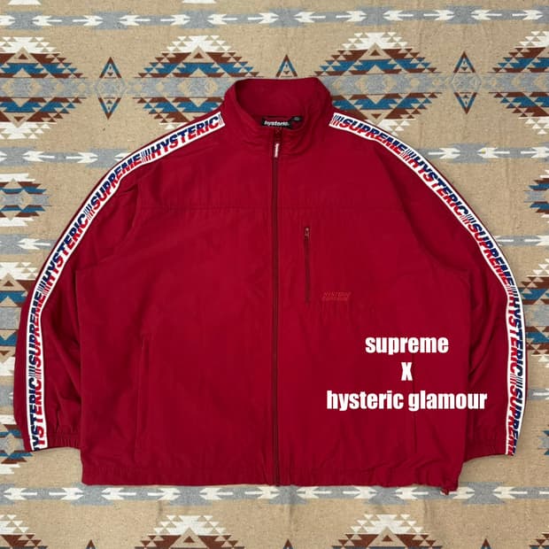 [L] 슈프림 x 히스테릭 글래머 트랙 자켓 레드 - 24FW