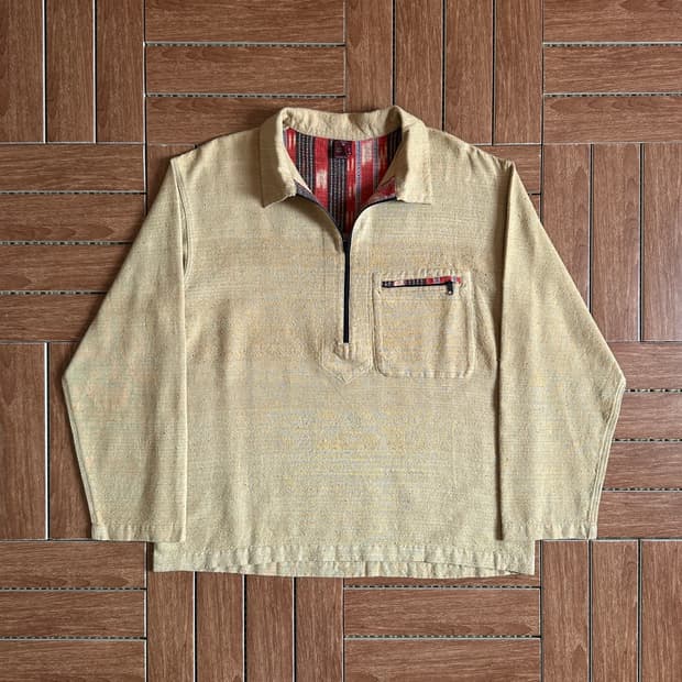 Mont-bell ikat half zip-up pull-over