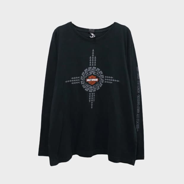 할리데이비슨 로고 긴팔티셔츠 59858