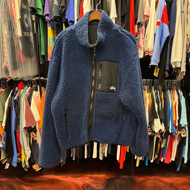 2023년 빈티지 Stussy Sherpa Reversible 양면 자켓