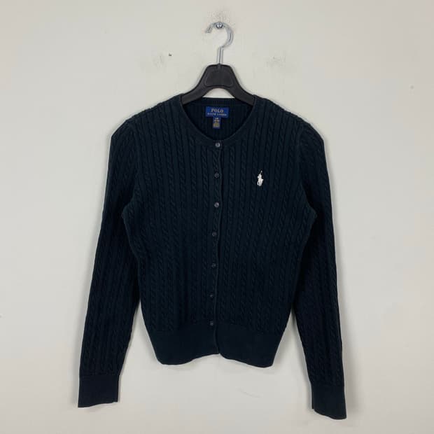 폴로 랄프로렌 케이블 니트 가디건 L(12-14)