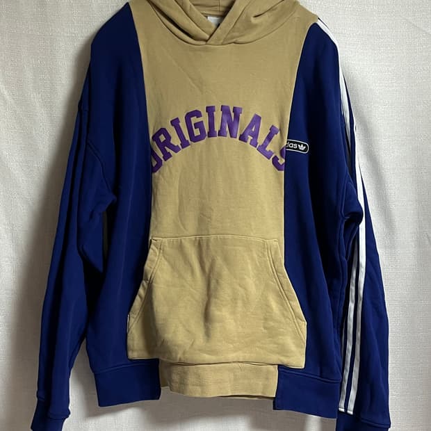 공용 아디다스 오버핏 후드 티셔츠 S