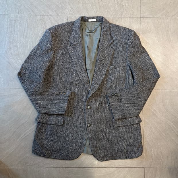 빈티지 해리스트위드  울 자켓