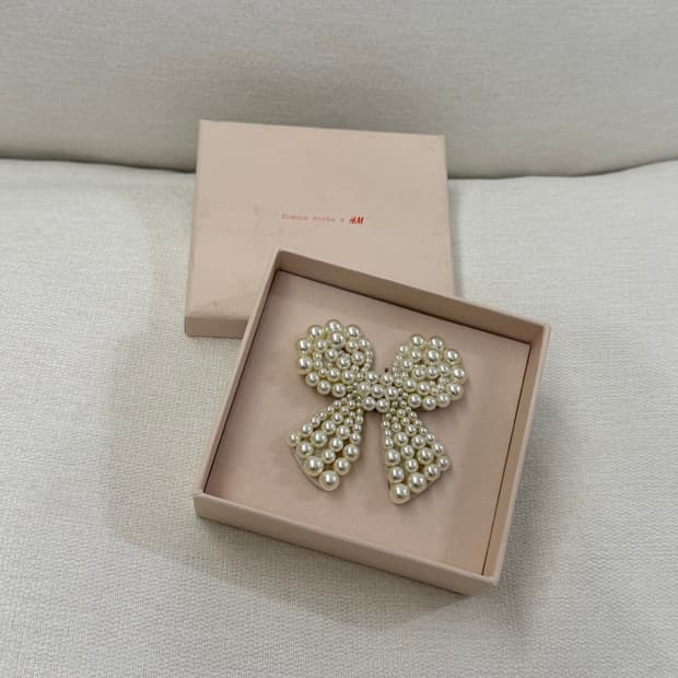 (새상품) Simone Rocha x H&M 진주 리본 브로치