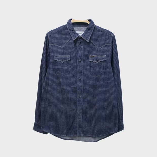 디젤 데님 도트 셔츠 65016