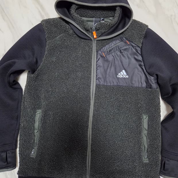 아디다스 플리스 후드집업