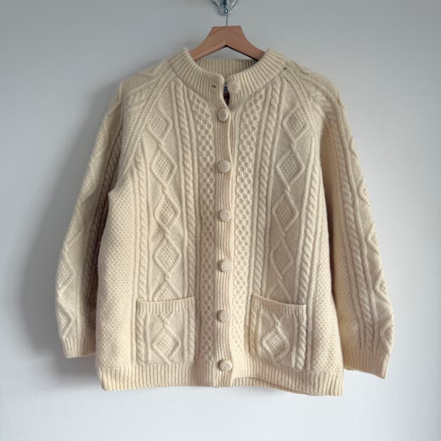 한림(Hallim) 핸드메이드 울 니트 가디건