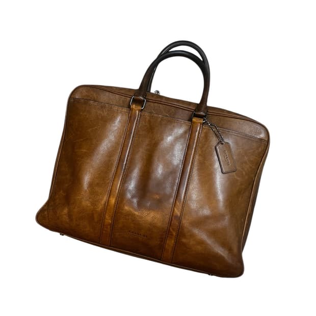 Coach 빈티지 가죽 브리프케이스 