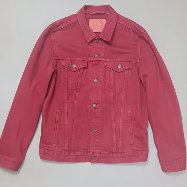 [L] 리바이스 타입3 버건디 마룬 트러커 자켓