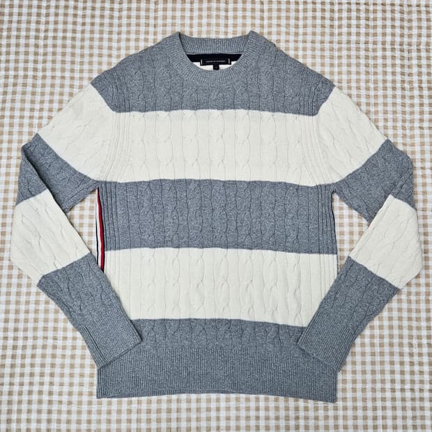 타미힐피거 케이블 면니트 남자100