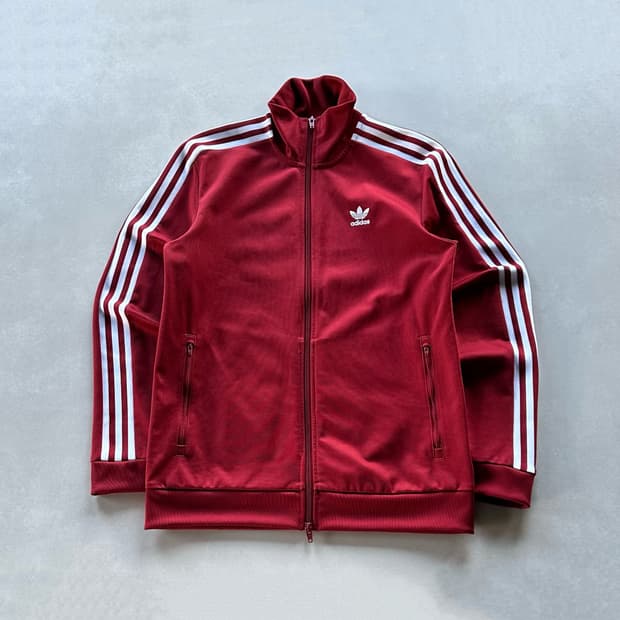 [L]아디다스 베켄바우어 버건디 트랙탑 져지