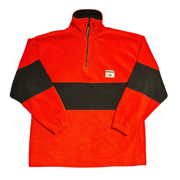 빈티지 90s JERZEES 플리스 하프집업