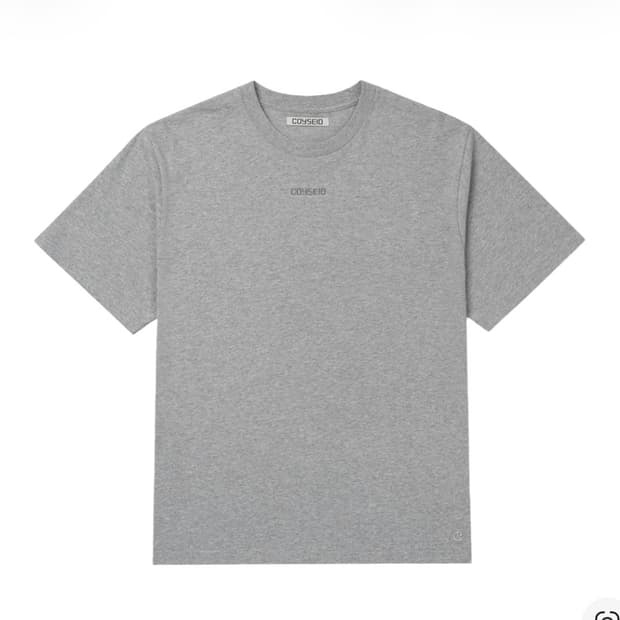 코이세이오 미니 로고 레귤러 티셔츠 반팔 멜란지그레이