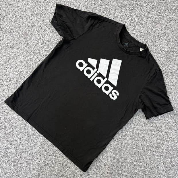 L 아디다스 빅로고 반팔 티셔츠 0414J