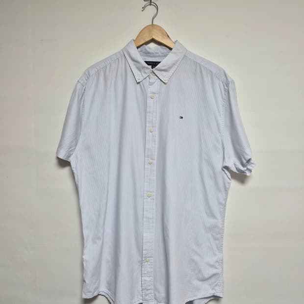 타미힐피거Tommy 옥스포드 스트라이프 반팔셔츠 XL - S366