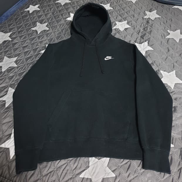나이키 NSW클럽 기모후드티 블랙 (M)