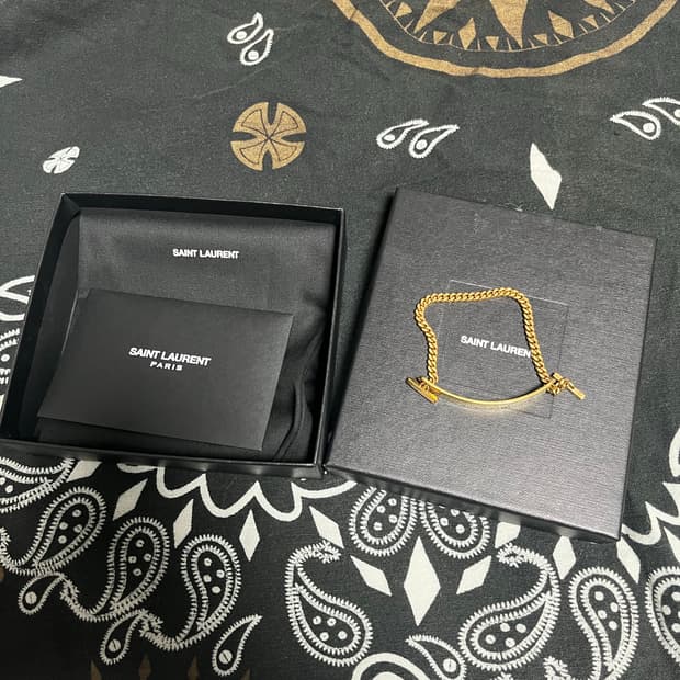 생로랑 바 체인 팔찌 (Saint Laurent)