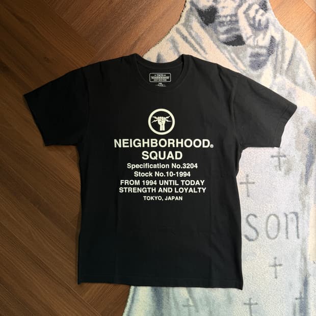 네이버후드 SQUAD 그래픽 반팔 티셔츠 L