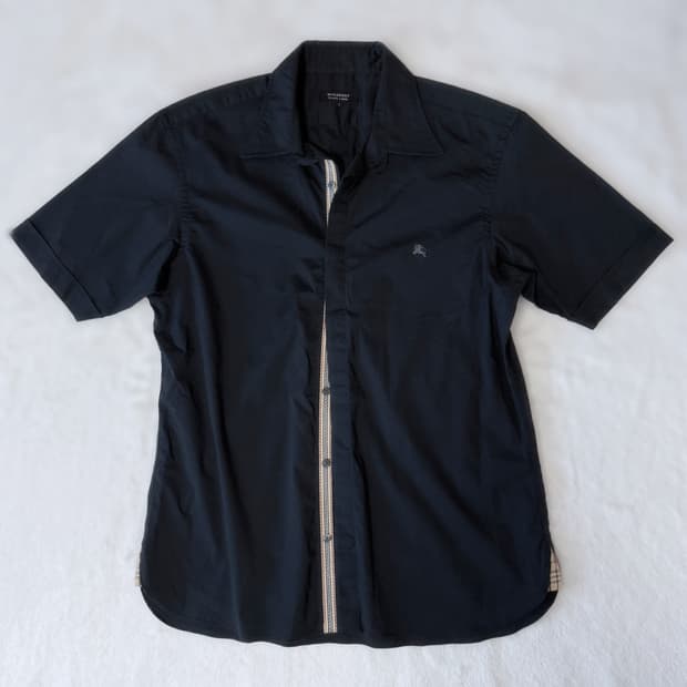 Burberry 버버리 블랙라벨 블랙 노바체크 셔츠