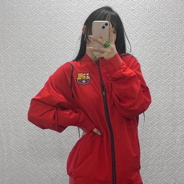 나이키 FC바르셀로나 축구 유니폼 바람막이 자켓 L C08444