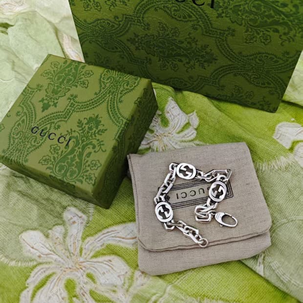 구찌 인터로킹 팔찌 17호