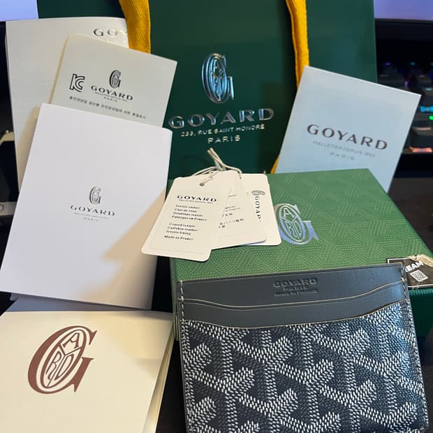 고야드 카드지갑 그레이