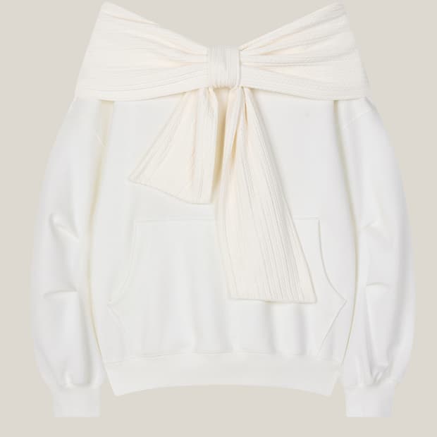 더티스 리본후드 아이보리 봄버전