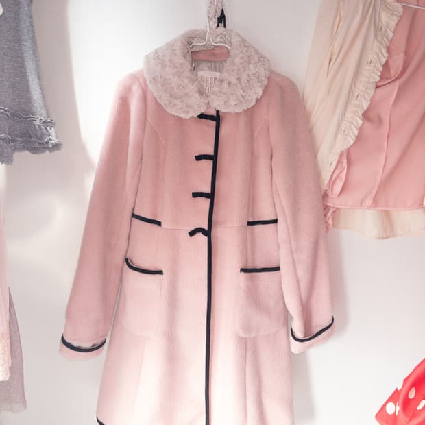 시크릿허니 핑크 코트