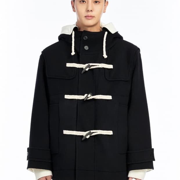 comgen 토글버튼 더블코트 남성