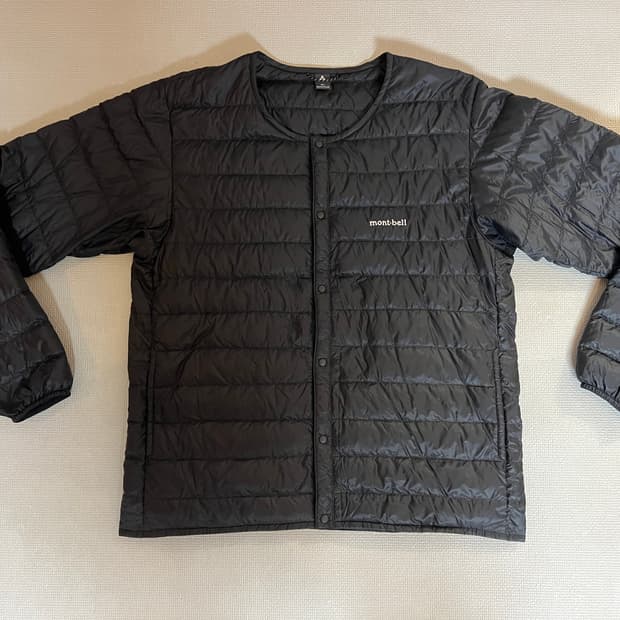 몽벨 수페리어 다운 라운드넥 800필 긴팔 경량패딩(블랙) XL