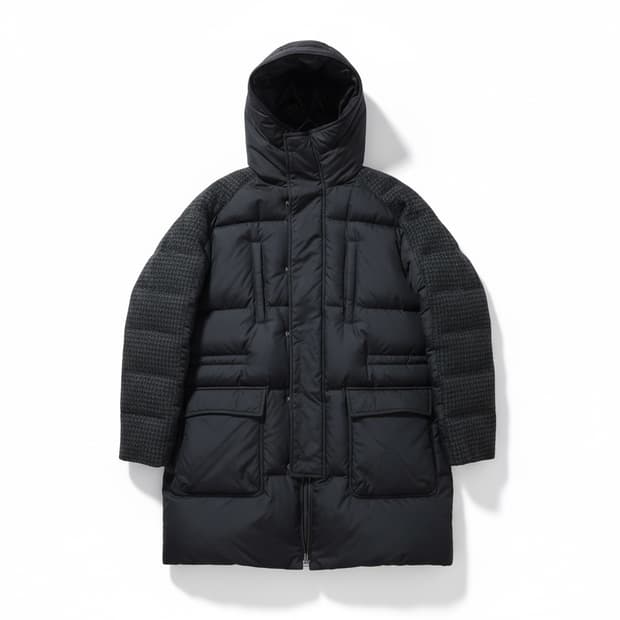 우영미 해리트위드 울 패딩 