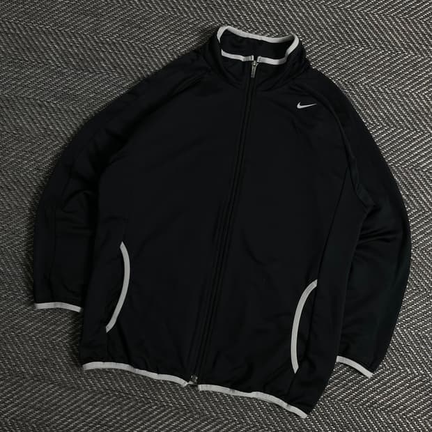 나이키 드라이핏 스우시로고 블랙 올드스쿨 트레이닝 자켓 y 3031