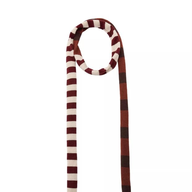 자라 스트라이프 니트 머플러