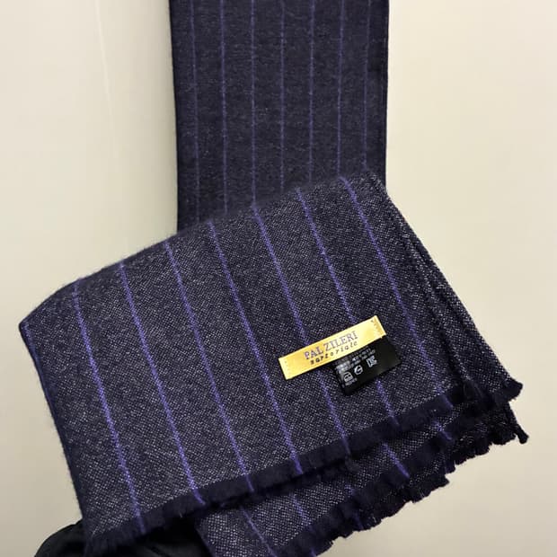 Pal Zileri 빨질레리 캐시미어 울 스트라이프 스카프 머플러