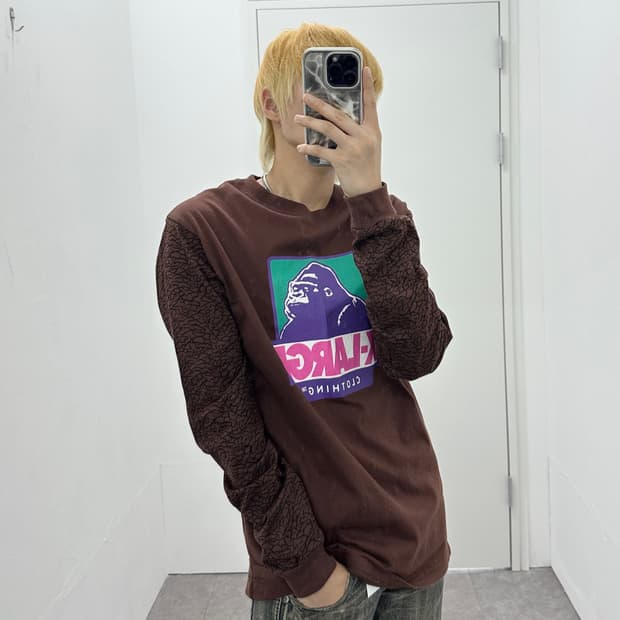 XLARGE gorilla graphic printing sleeve
